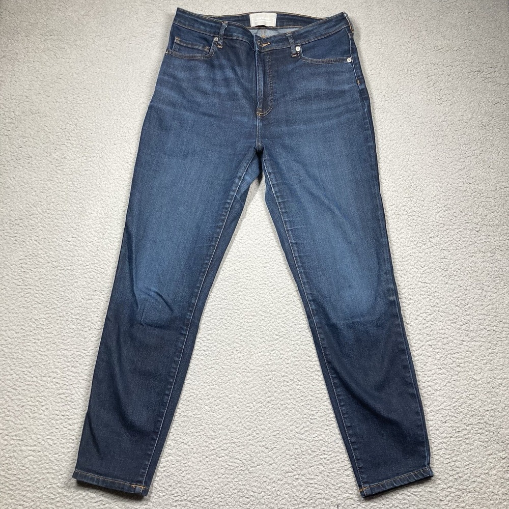 Everlane Jeans Women's 31x27 Blue Curvy High Rise Skinny American Stretch Denim